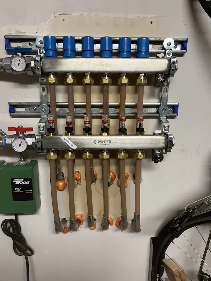 Plumber performing Gas Leak Detection at a residential property in Prairie Heights